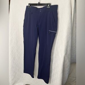 Duluth Trading Co Size 14 Women's Black Hills Water-Repellent Navy Pants EUC